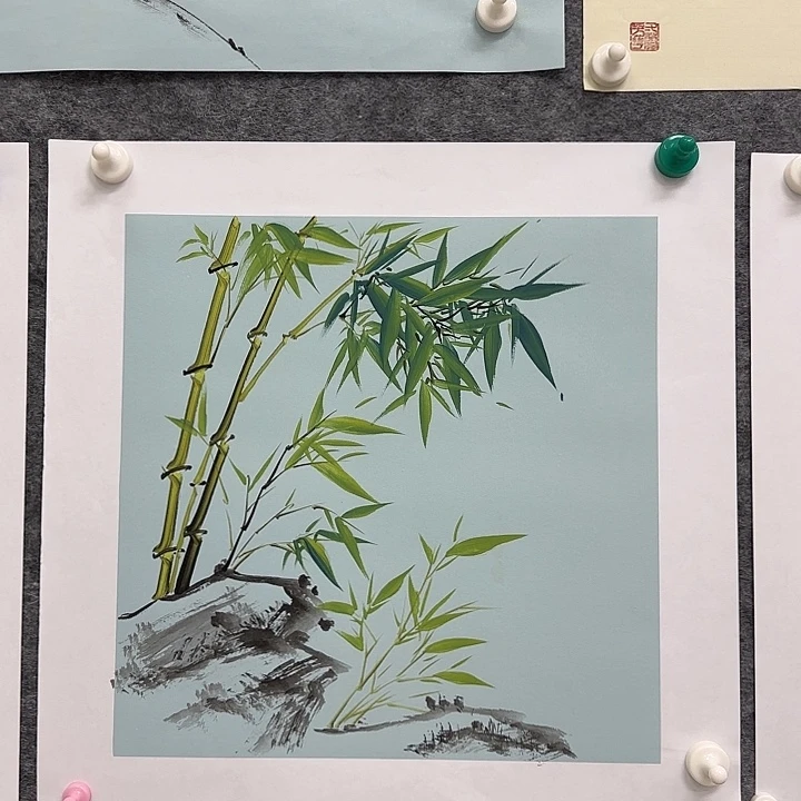 星****国画国画立体兰花作品