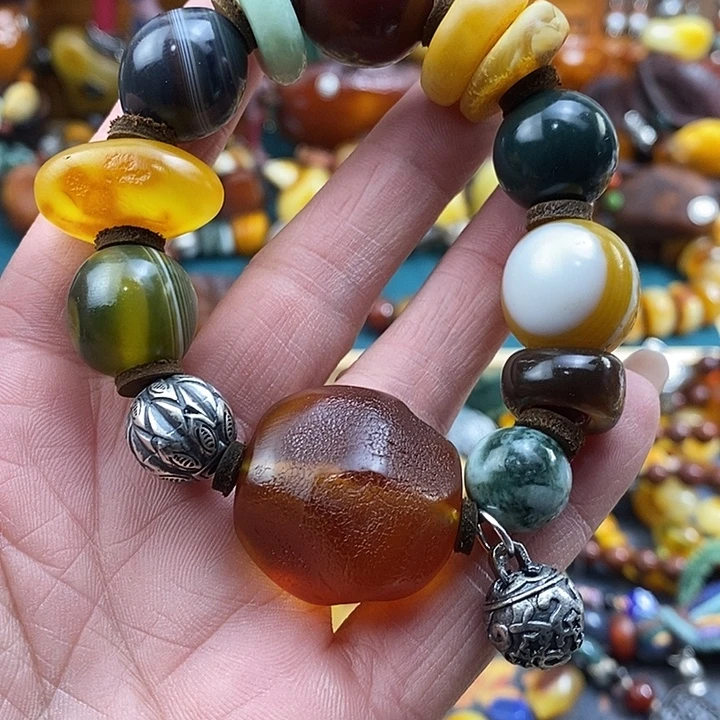 蜜蜡未镶嵌项链项链