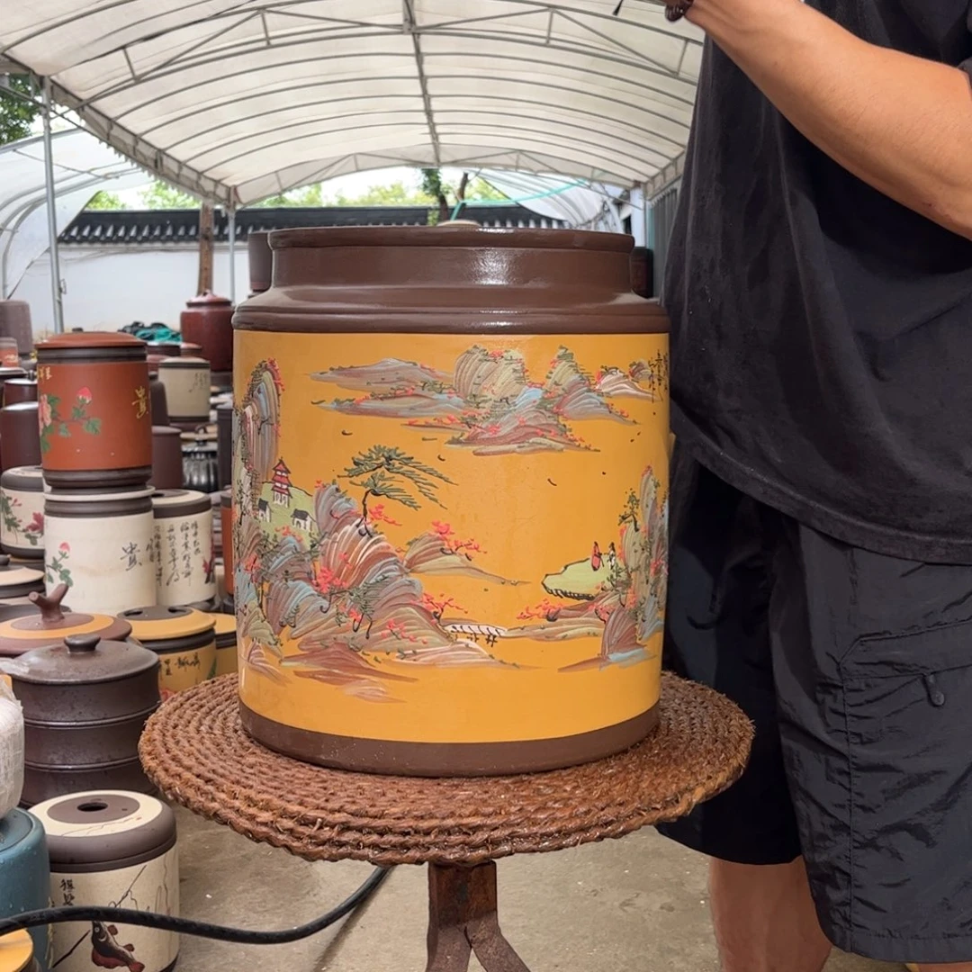 紫砂茶叶罐25饼茶叶罐