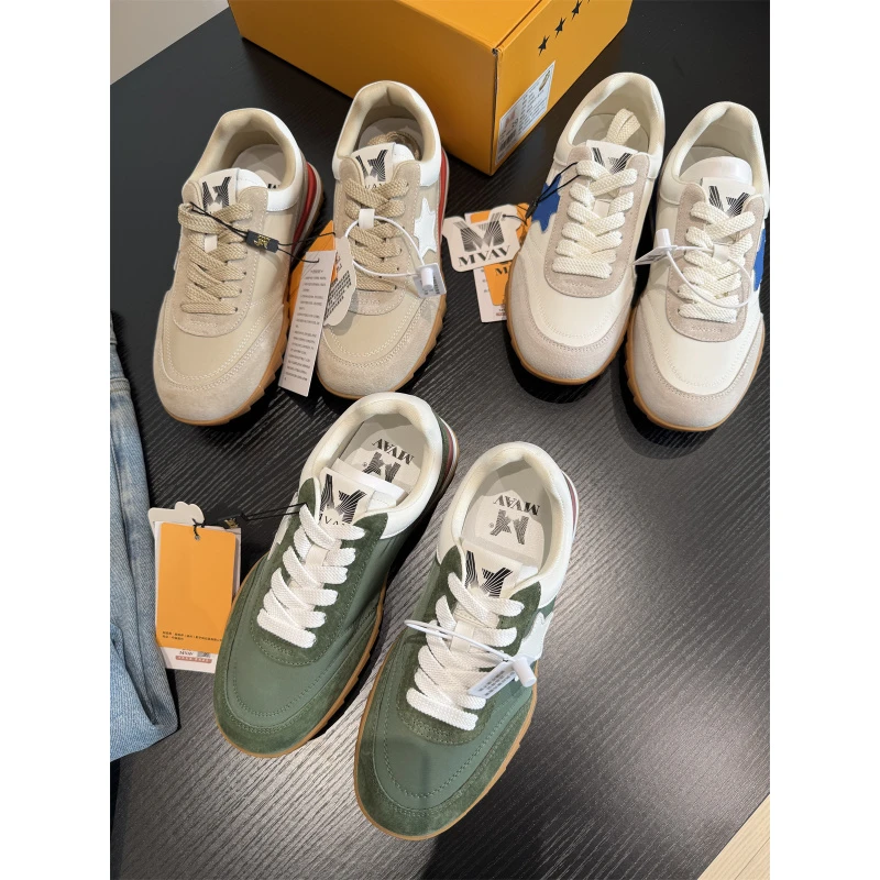 高颜值！设计师款！真皮舒适百搭休闲阿甘德训鞋