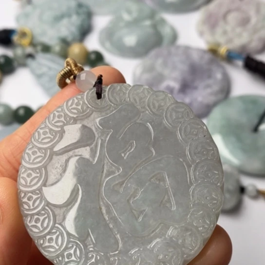 翡翠未镶嵌挂件翡翠