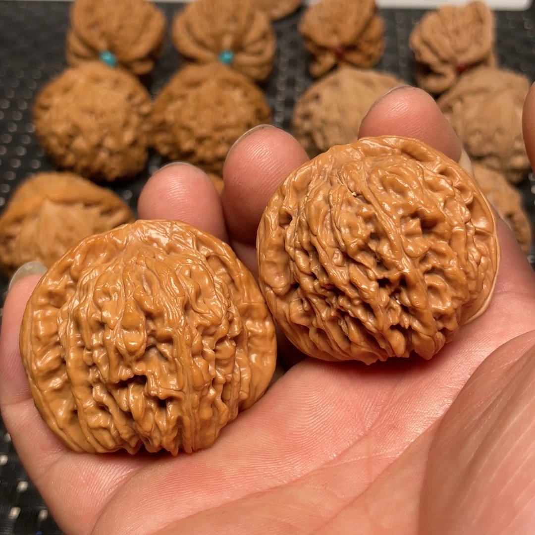 【闪购商品】文玩核桃把件43四座楼狮子头