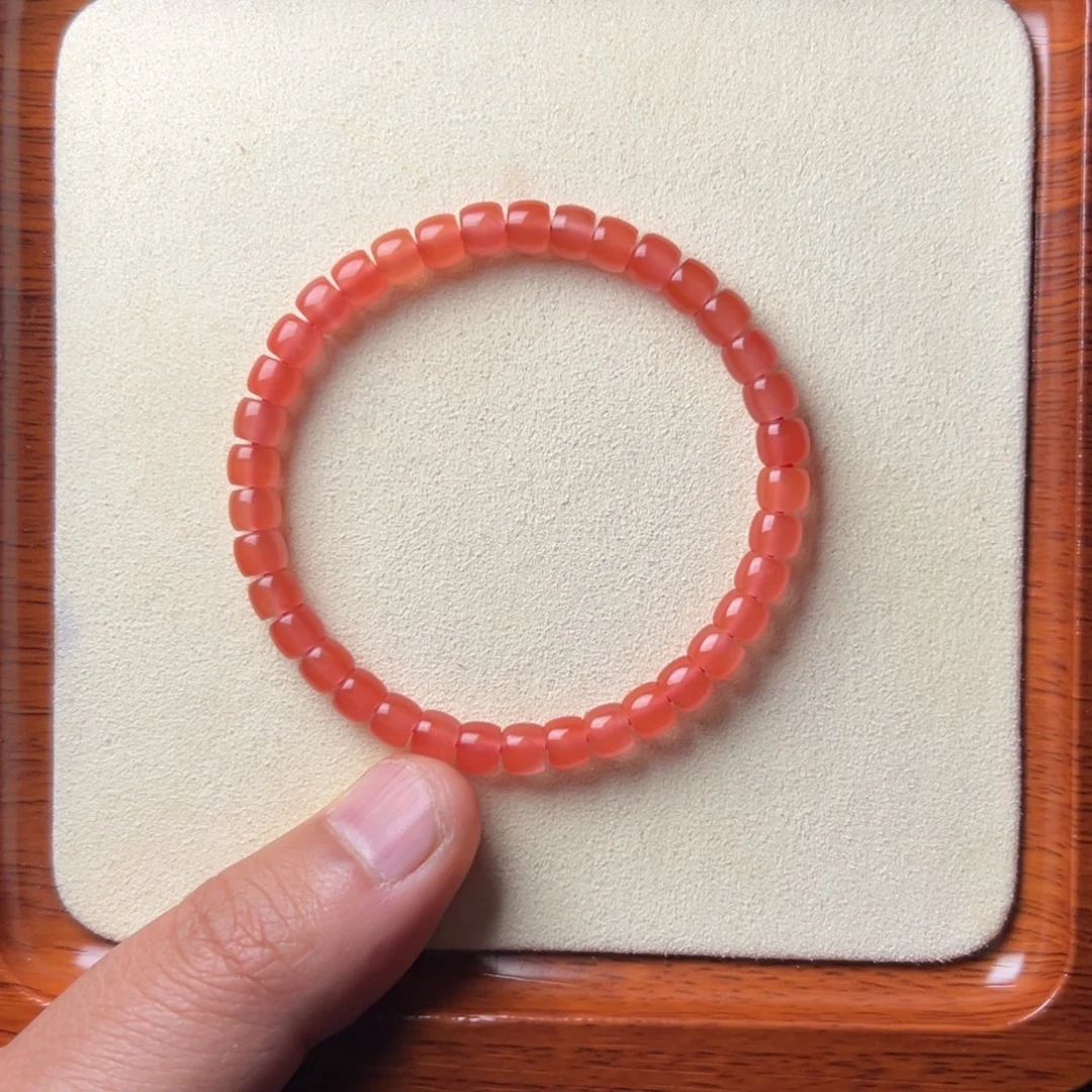 南红玛瑙未镶嵌手链保山冰粉6.0