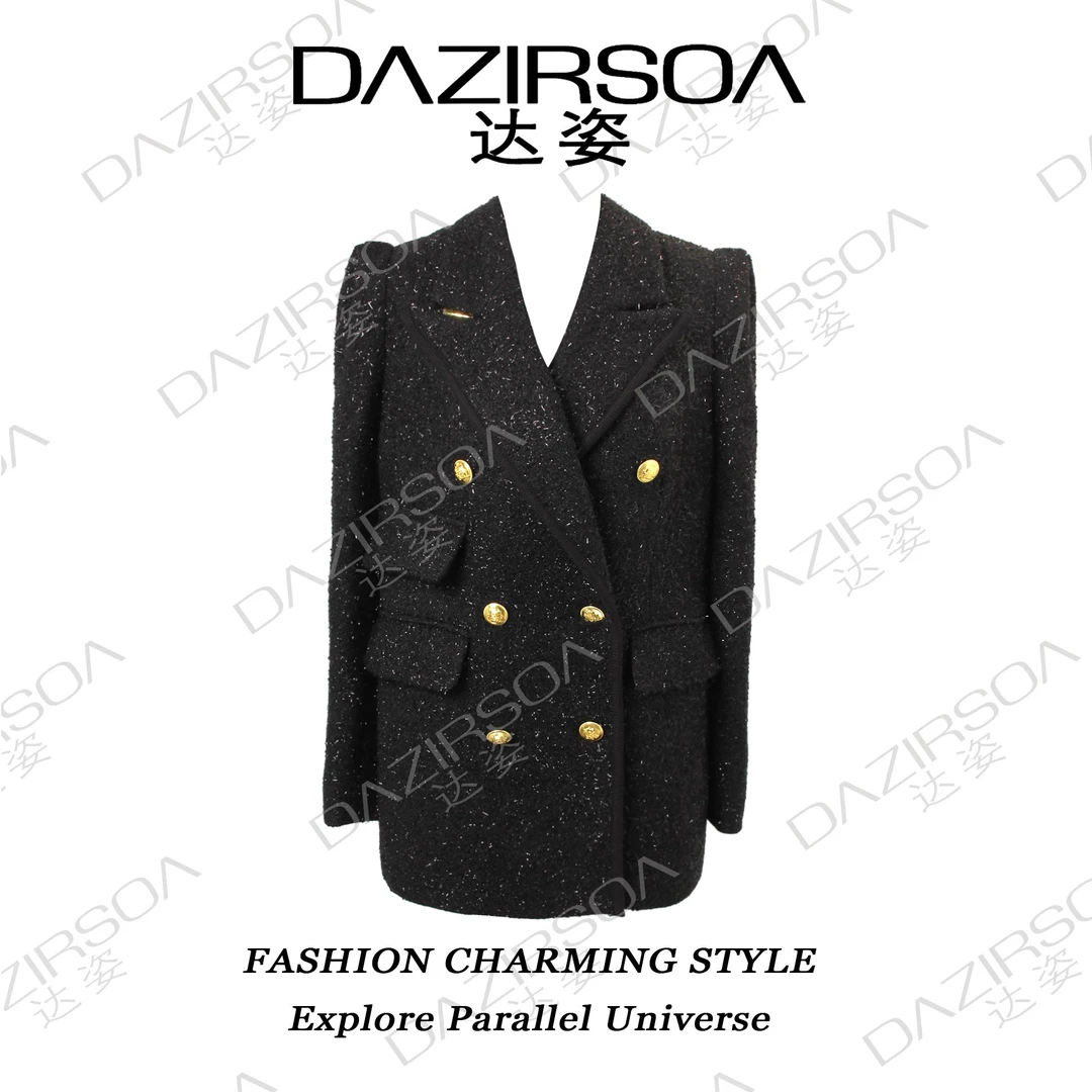 DAZIRSOA/达姿“洛斯汀”宫廷风小香长款外套 M532