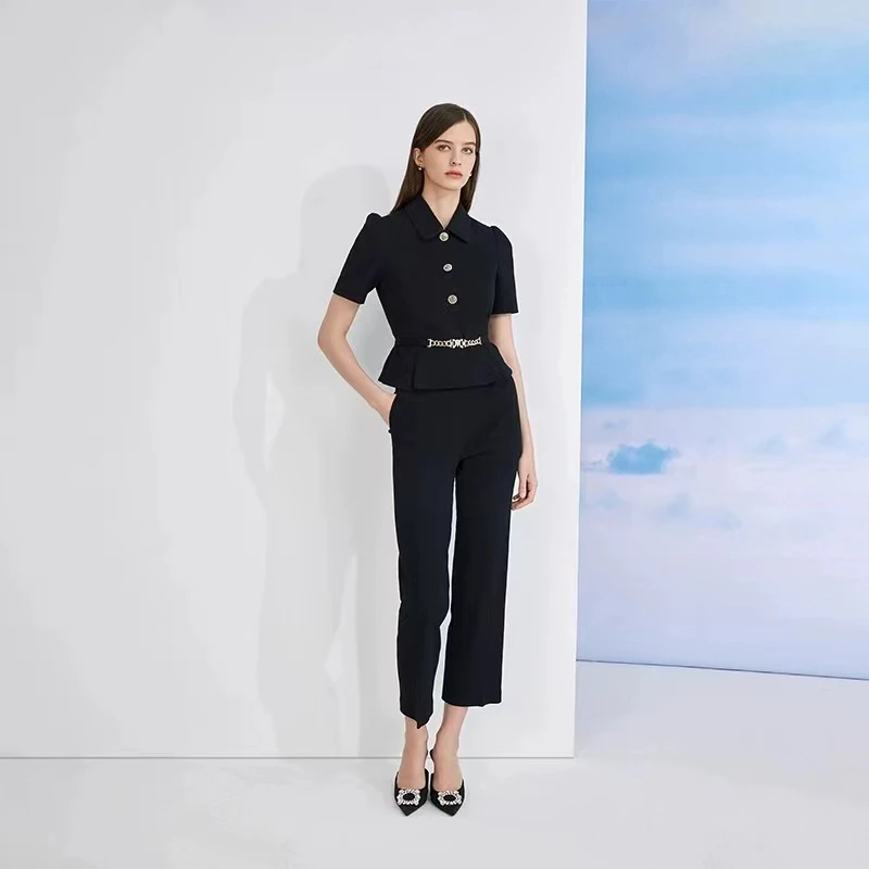 MOJO.S.PHINEMOJO 显瘦长裤高腰黑色-MJEB06WPT711B11