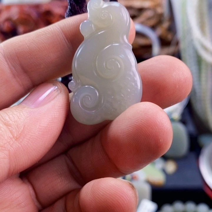 清***宁和田玉未镶嵌吊坠(不含链)