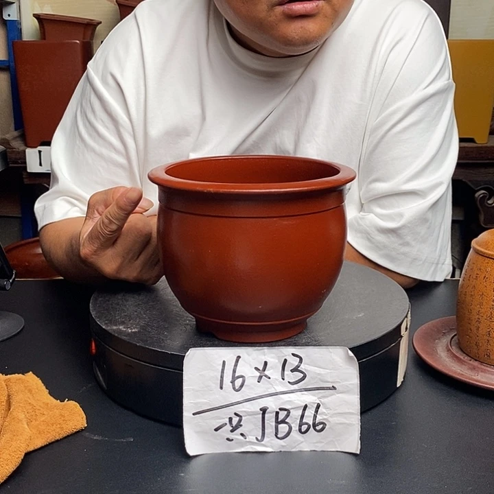 紫砂花盆货号一只JB66