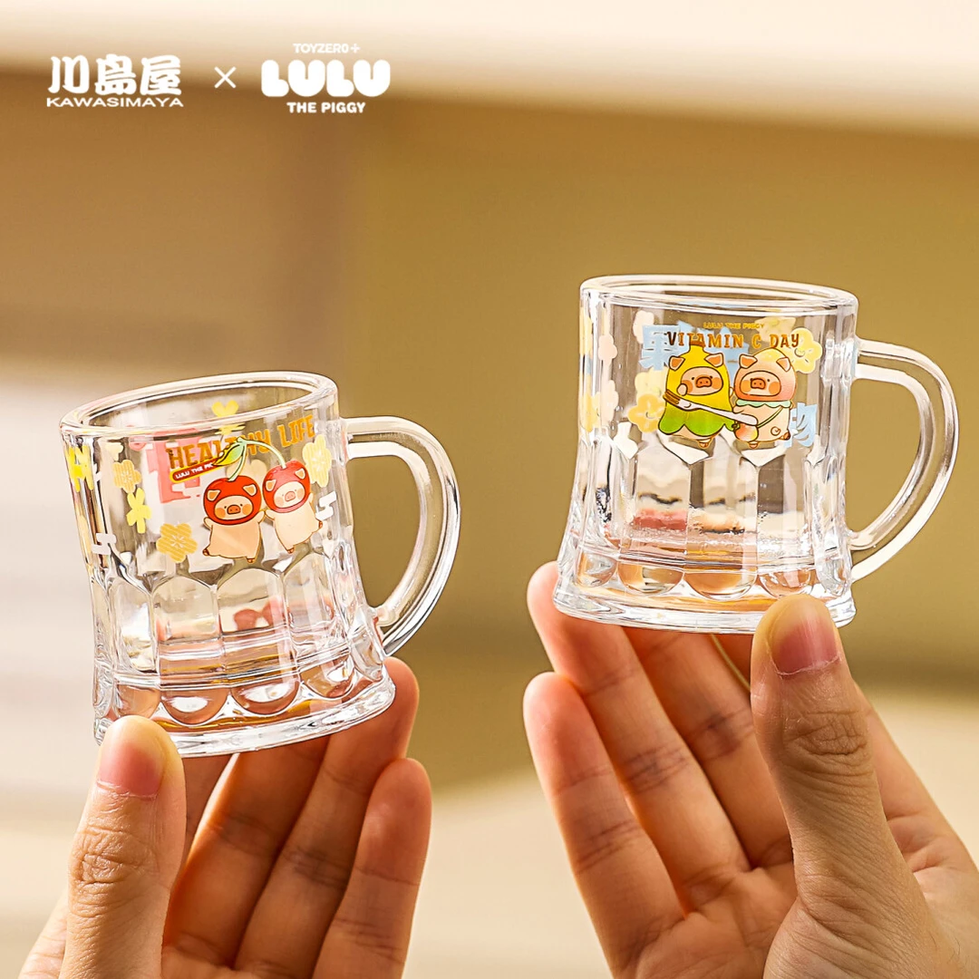 川岛屋&lulu猪联名 迷你小酒杯玻璃白酒杯子稀奇古怪烧酒杯一口杯