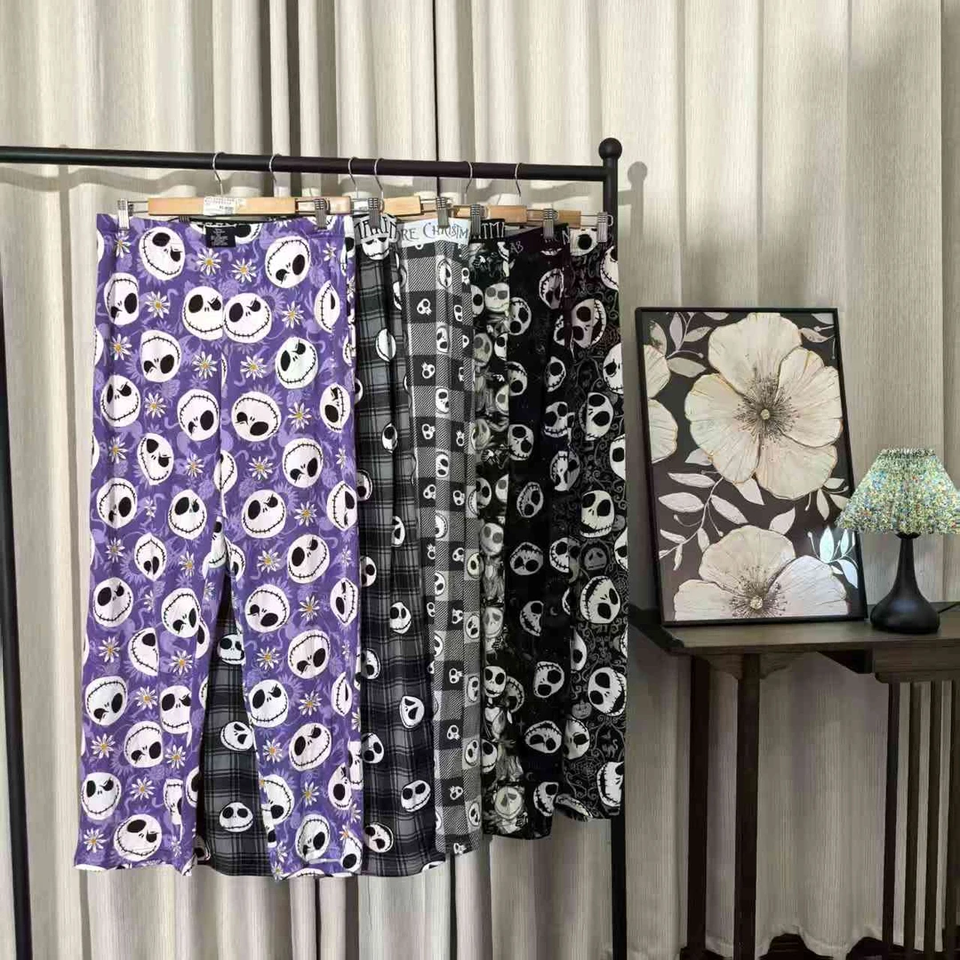 长裤裤子女家居裤百搭睡裤薄款碎花高腰2603