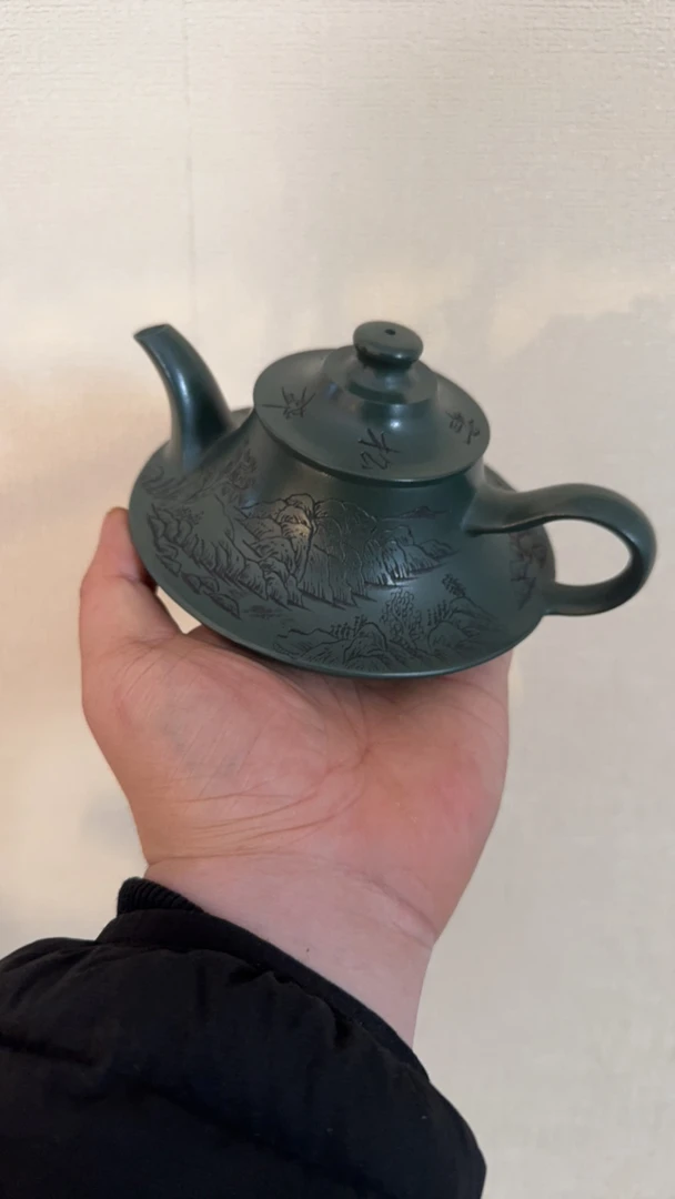 宜兴原矿民国绿云炉紫砂壶