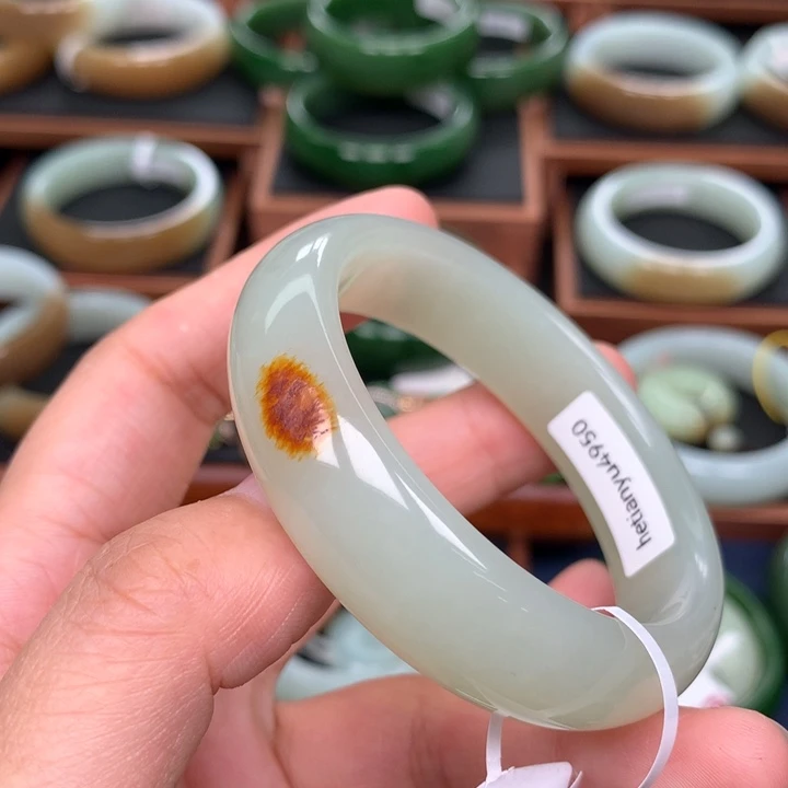 和田玉手镯未镶嵌52