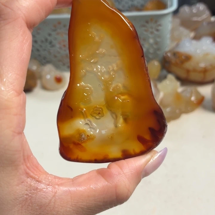 玛瑙/玉髓未镶嵌吊坠(不含链)