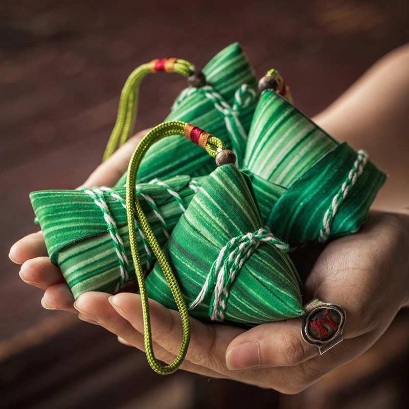 王的手创端午节香包香囊diy材料包仿真粽子挂件艾草随身团购定制