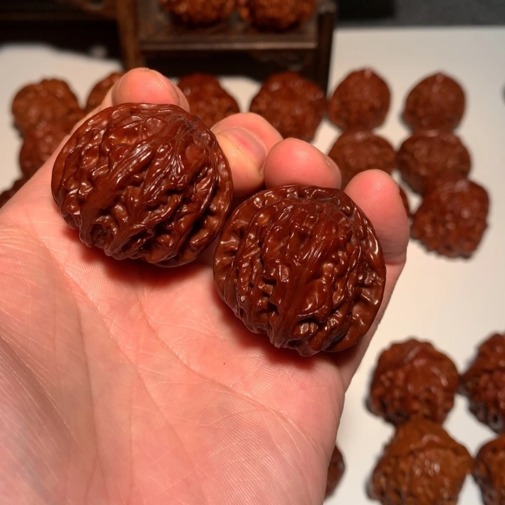 桃核吊坠白狮子14WCH#00#