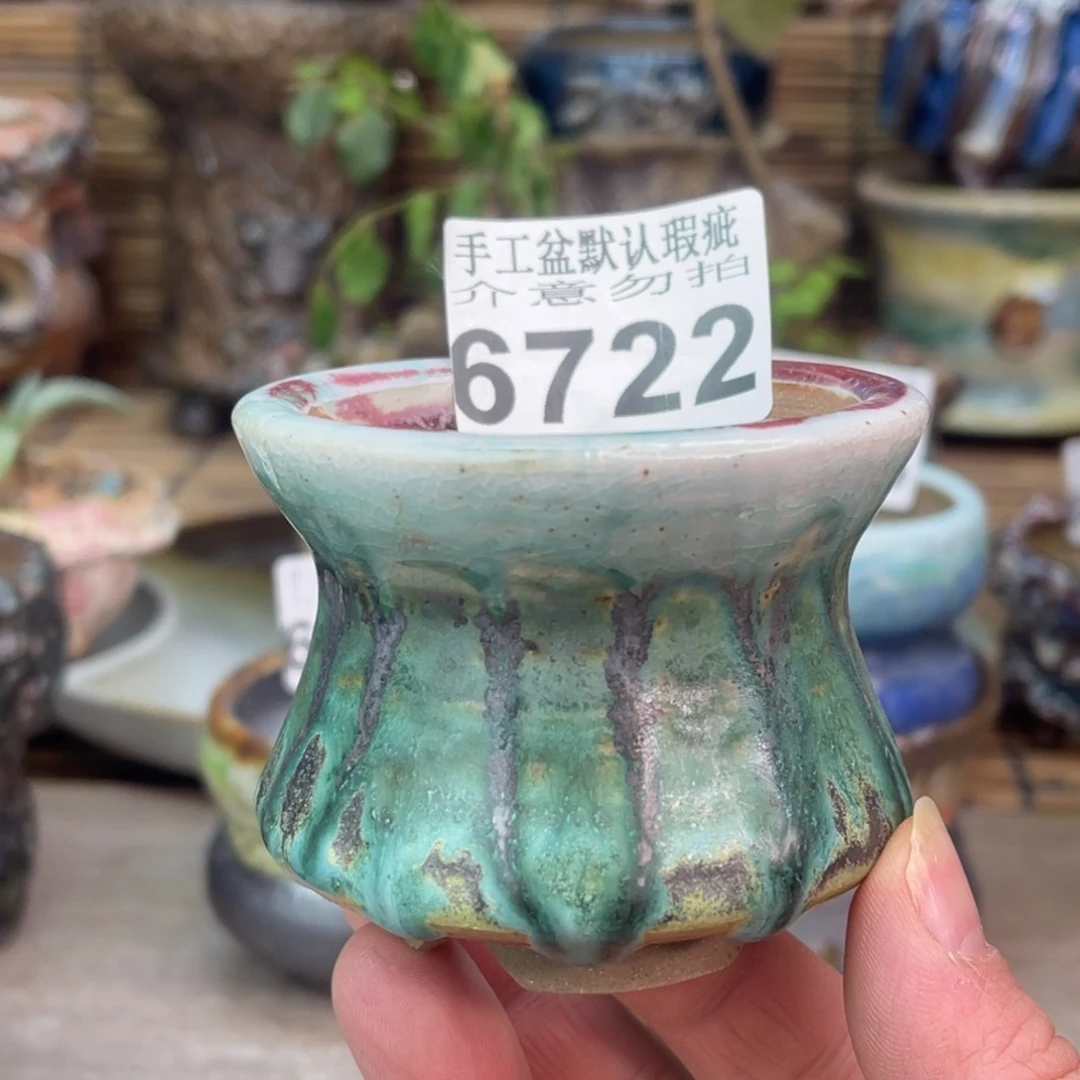 手工花盆默认瑕疵完美者勿拍