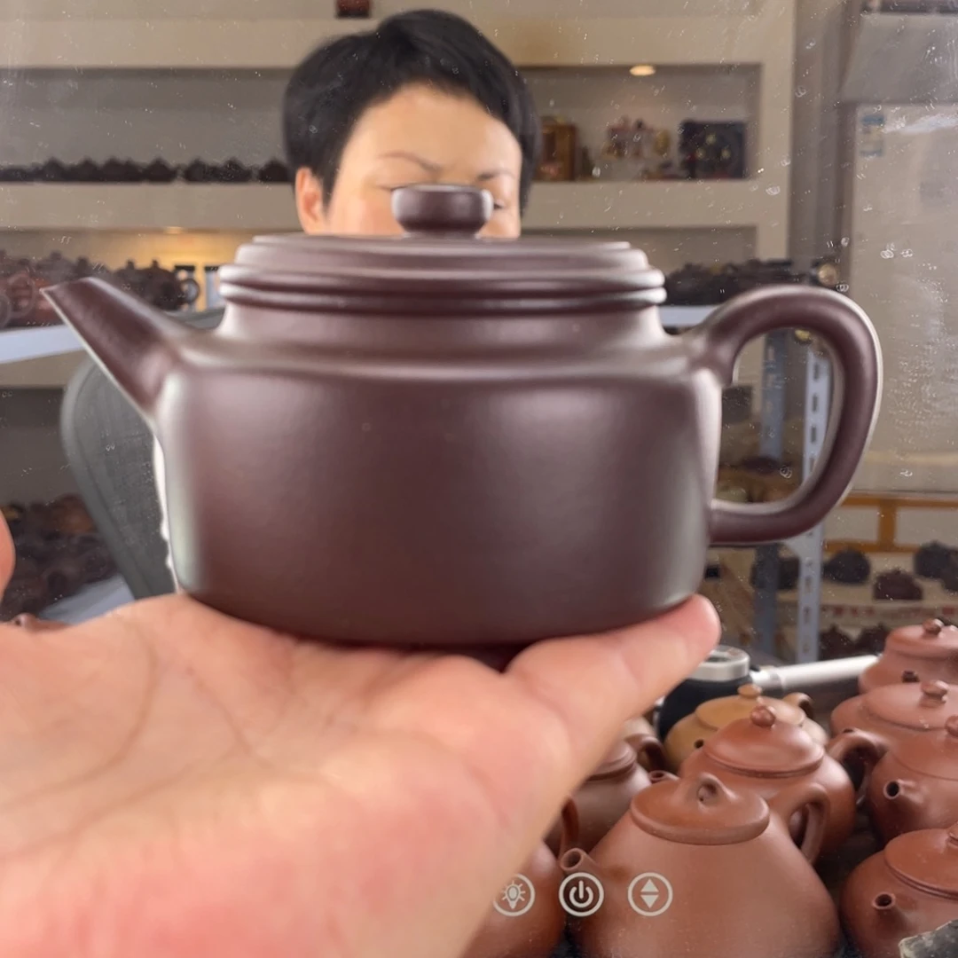 茶壶紫砂大水潭天青剑流徳钟180cc
