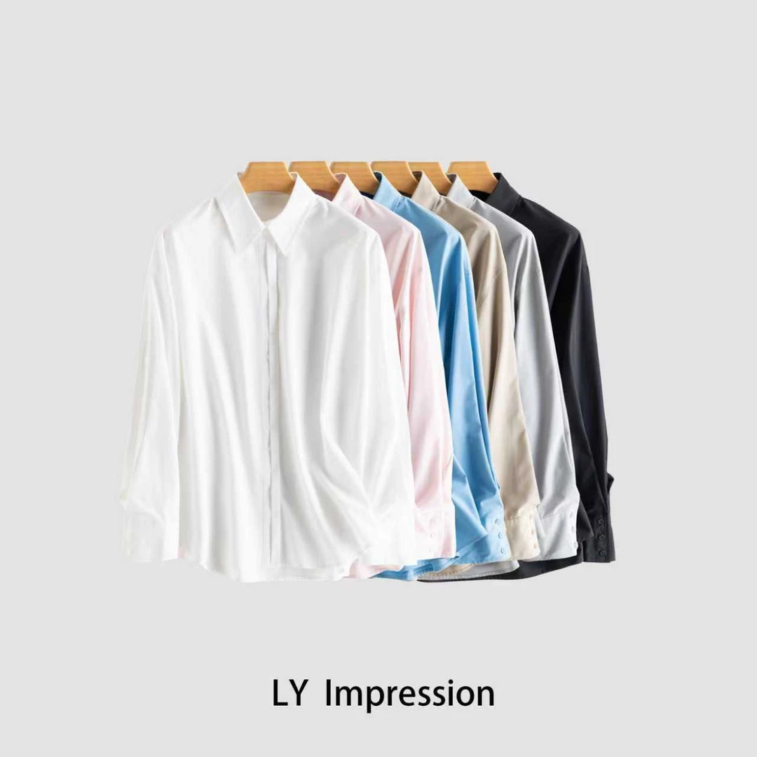 休闲百搭半门襟衬衫LYBK191