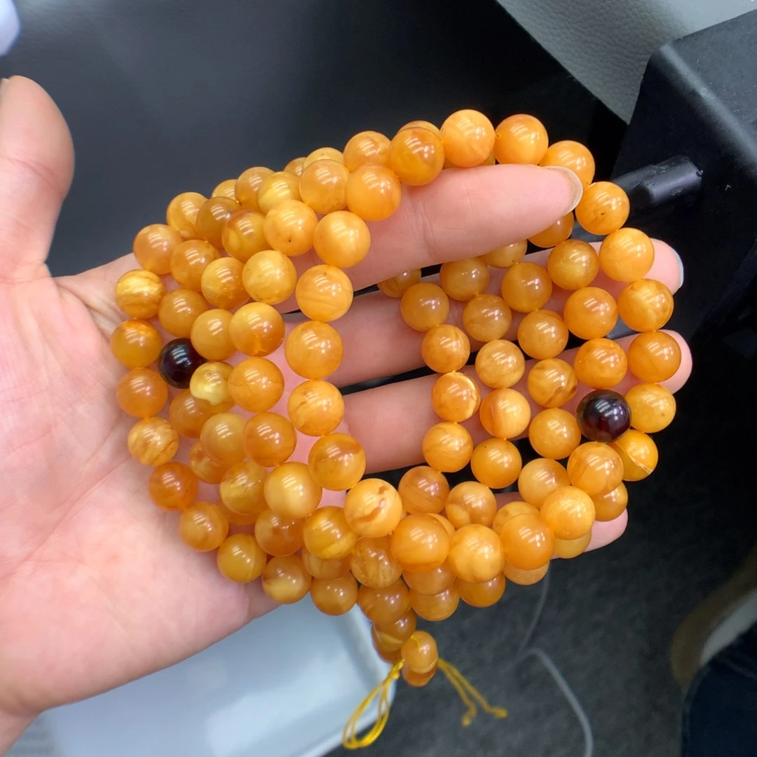 琥珀未镶嵌珠宝奇石9mm➕