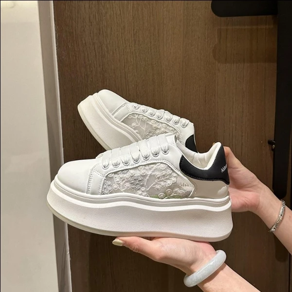 【ll-gl】2025小白鞋女春季新款厚底百搭休闲鞋潮鞋JXC06