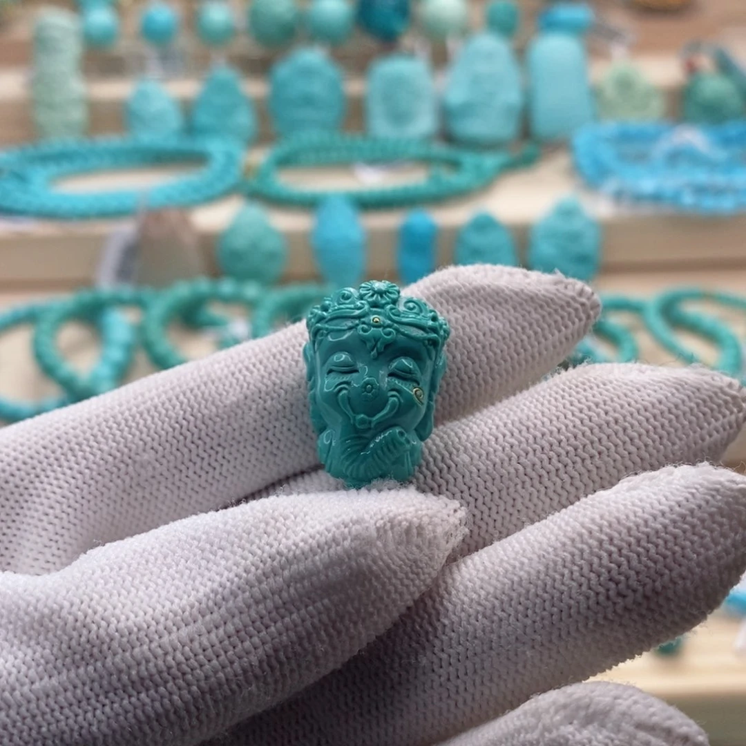 绿松石珠宝奇石未镶嵌