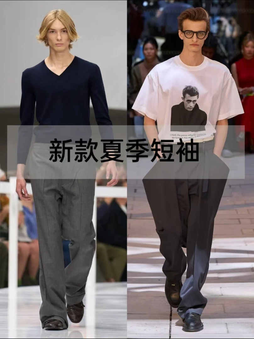 【彭彭专属D】夏季新款时尚休闲米白格纹潮流百搭短袖衬衫DM-450