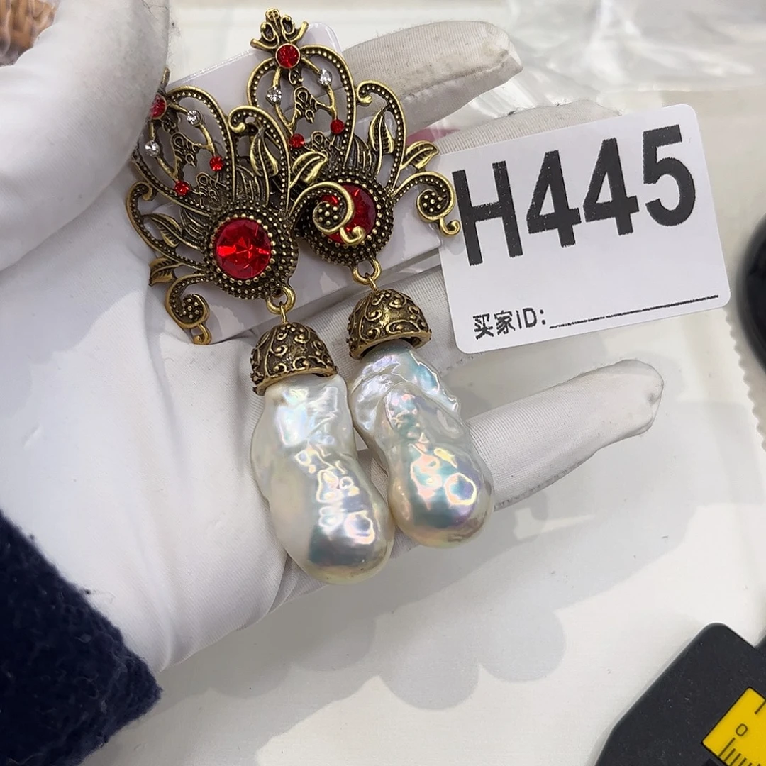 耳饰合金淡水珍珠