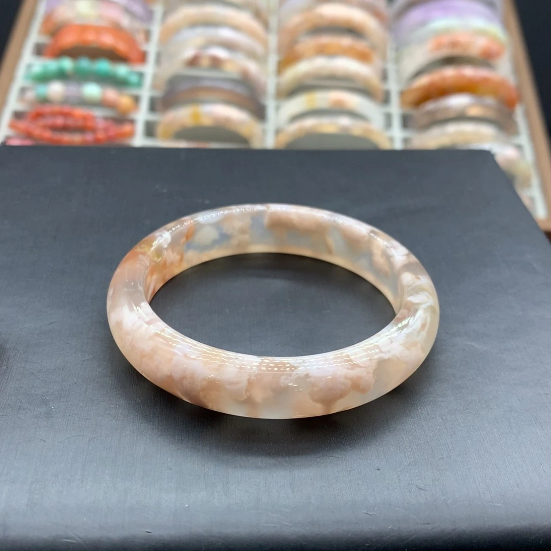【闪购商品】玛瑙/玉髓耳钉未镶嵌@**葵