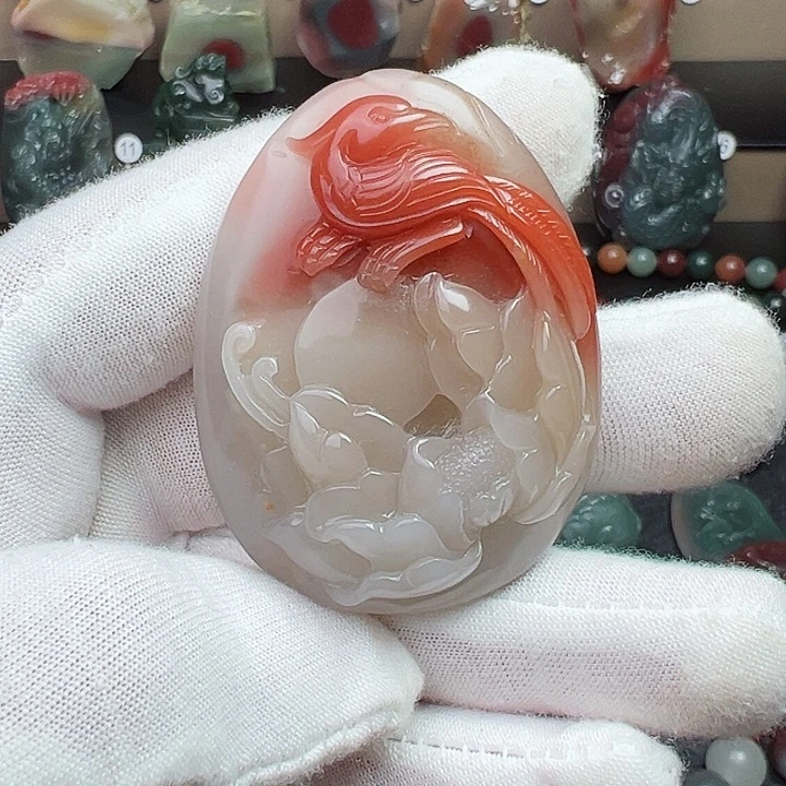 未镶嵌秦紫玉玛瑙/玉髓