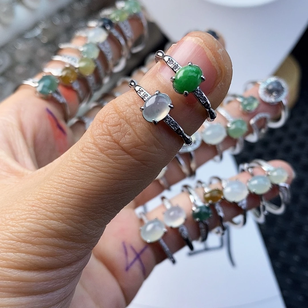 章***子翡翠未镶嵌戒指缅甸