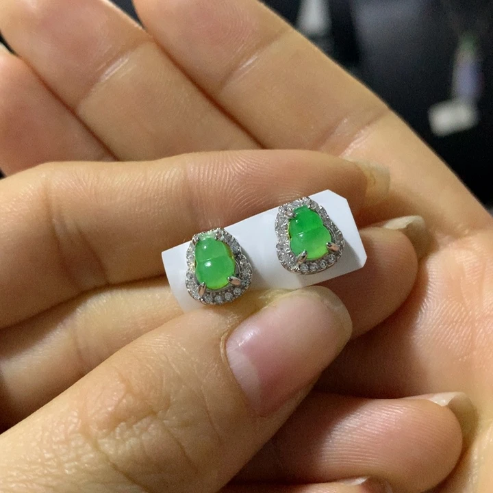 翡翠银S925镶嵌戒指