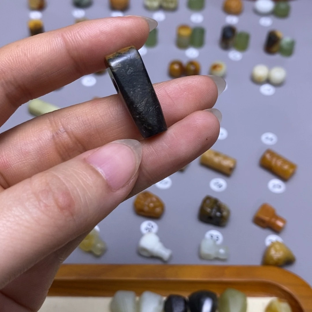 蛇纹石玉配饰合金*️****