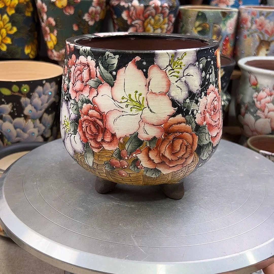 景德镇陶瓷花盆景德镇陶瓷花盆