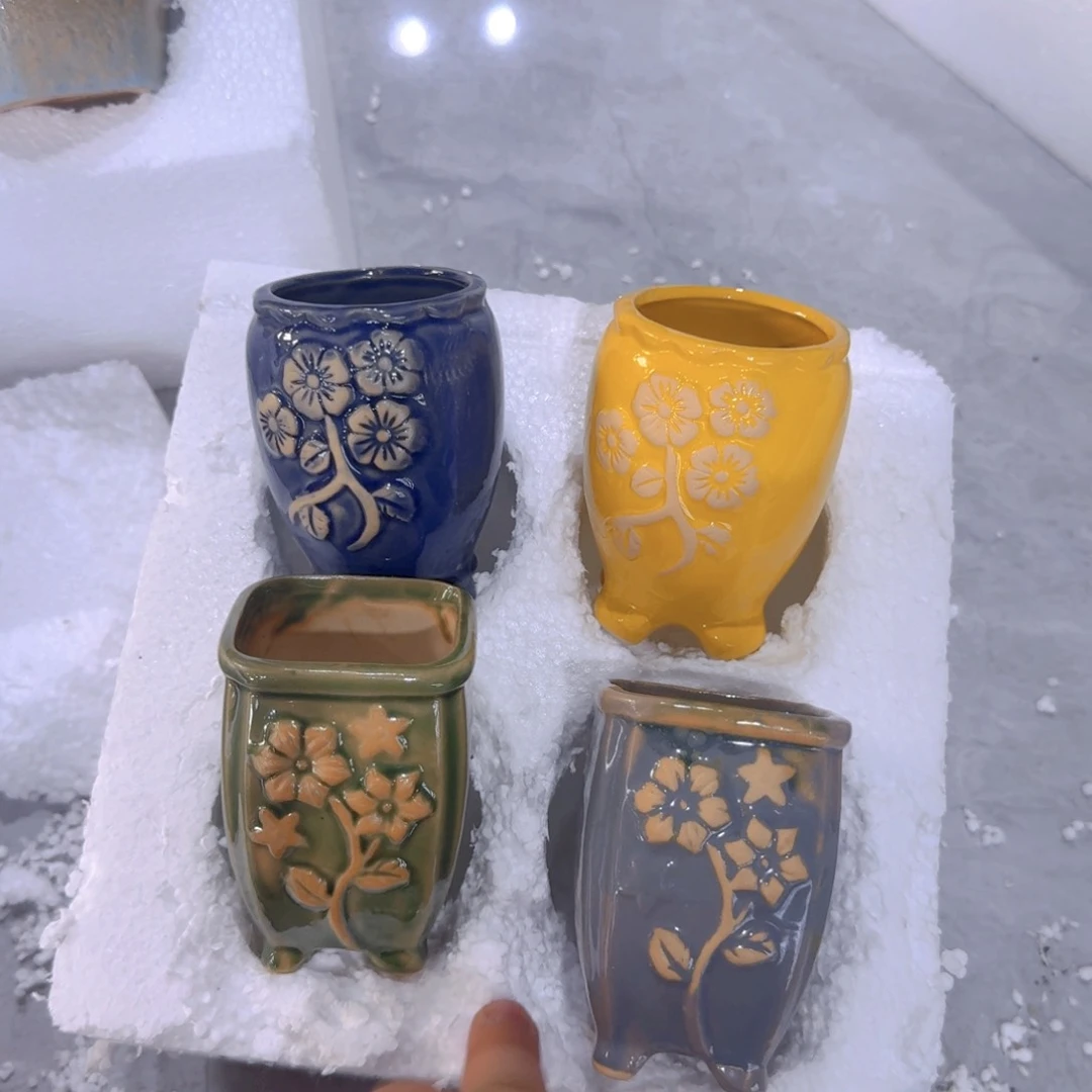 紫砂花盆粗陶盆醋