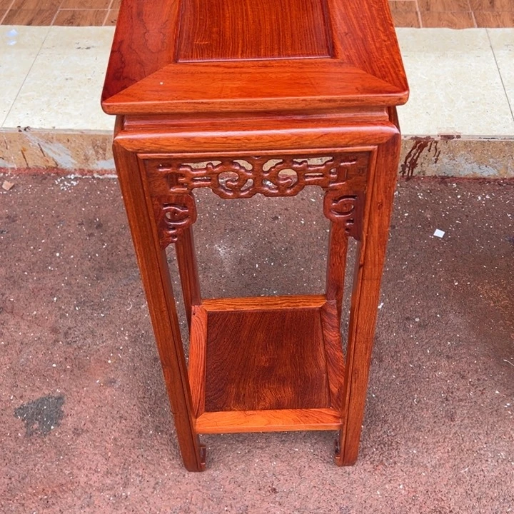 木高脚款缅花大果紫檀红木家具30.30.80