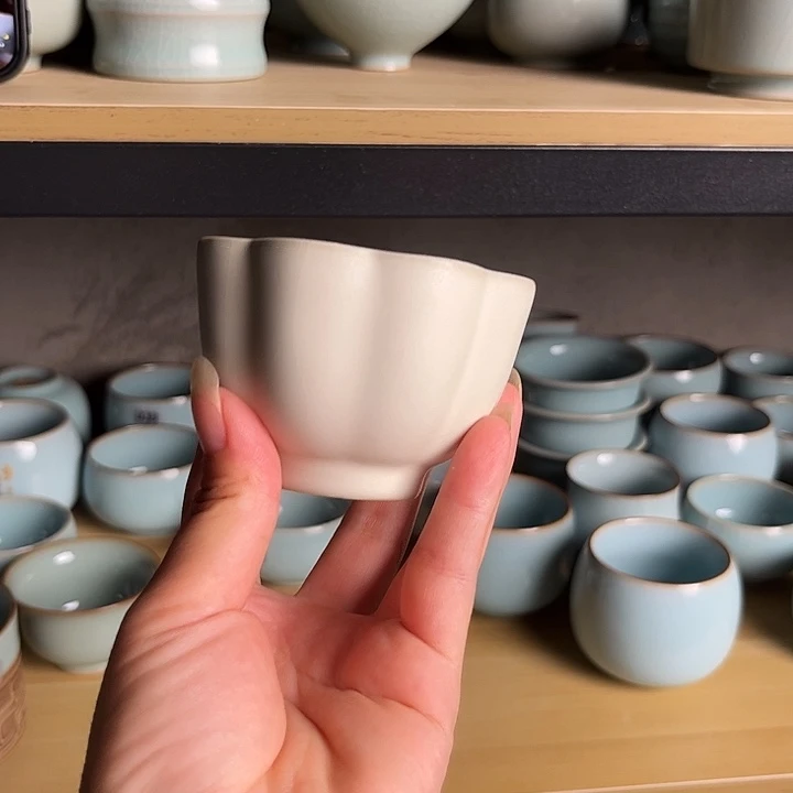 网***鱼奶奶灰花口杯窑变裸发