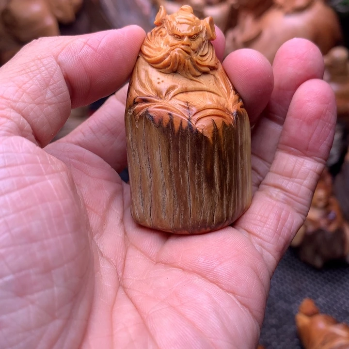 柏木（崖柏）崖柏陈化料手把件