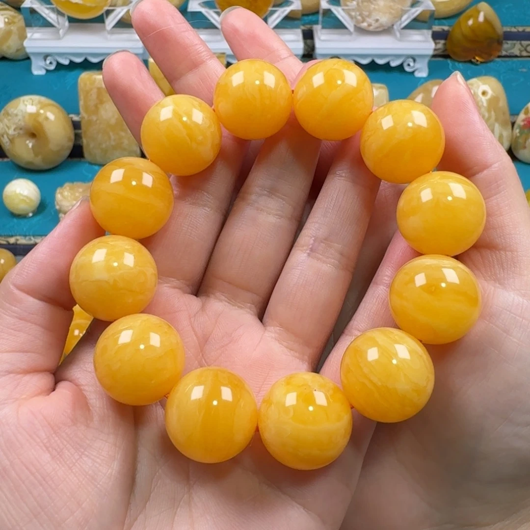 7***流未镶嵌蜜蜡手链蜜蜡