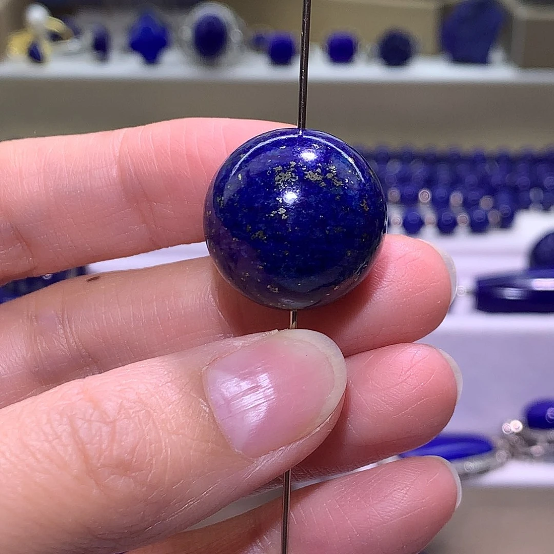 小***&青金石未镶嵌天然原矿单珠20.9m