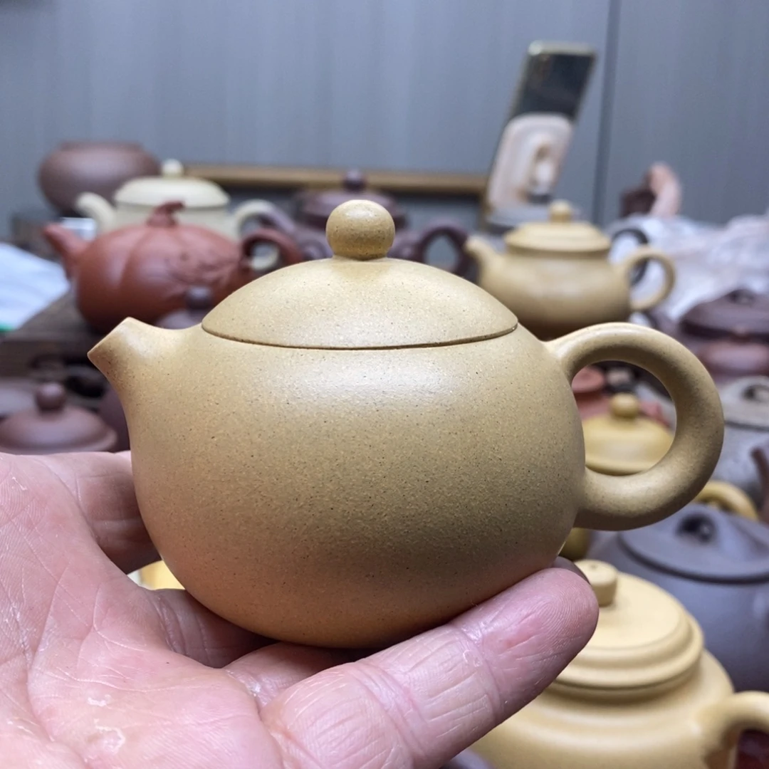 心***足茶壶紫砂原矿紫砂壶