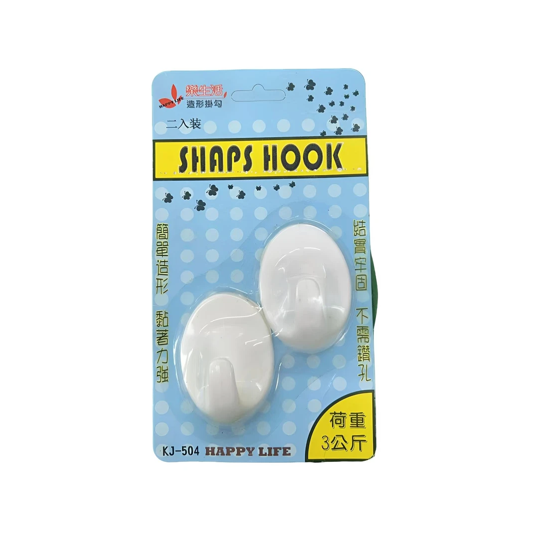 白色粘钩强力粘胶挂钩
