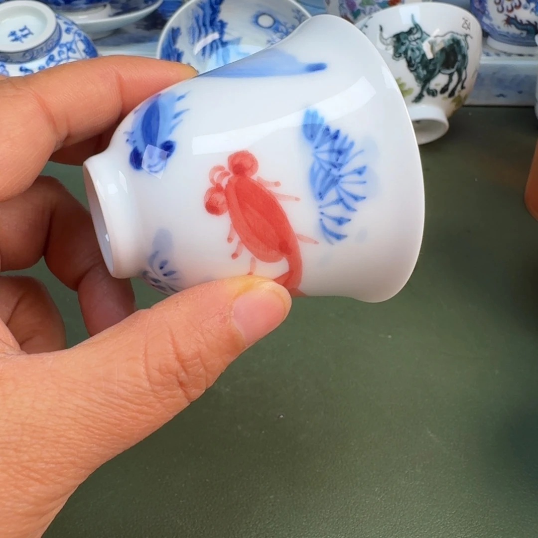 瓷景德镇纯手绘茶具圆圆236