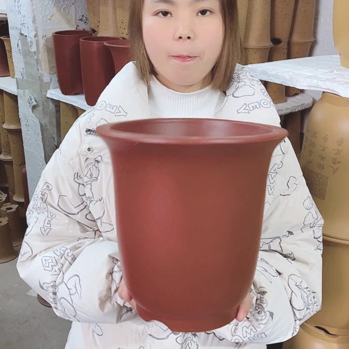 紫砂宜兴紫砂花盆