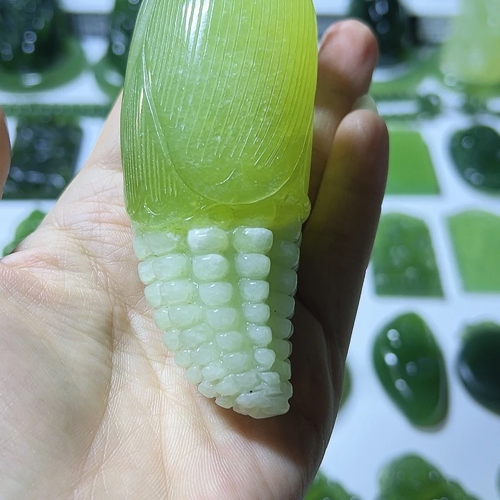 蛇纹石玉合金手把