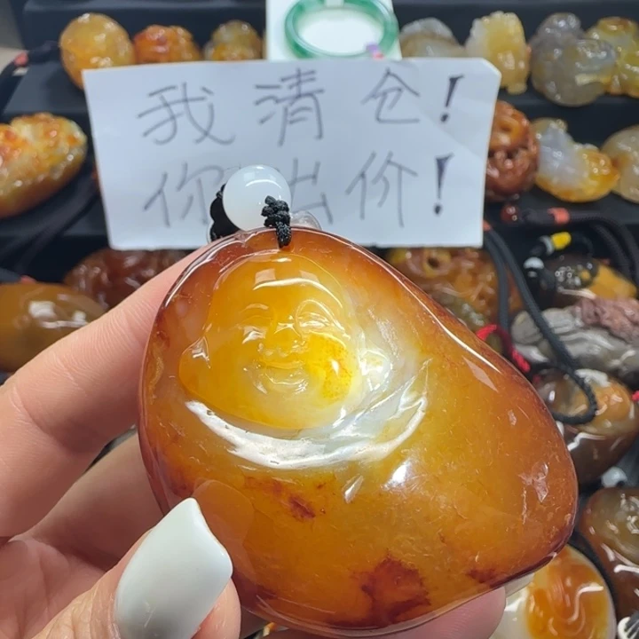 玛瑙/玉髓合金手把件