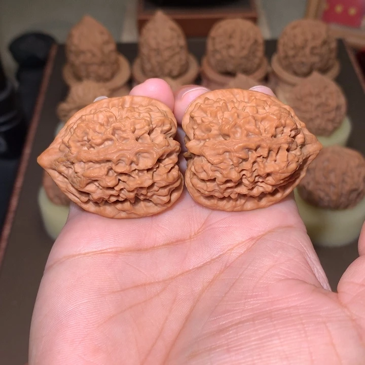 核桃文玩核桃把件太行龙纹