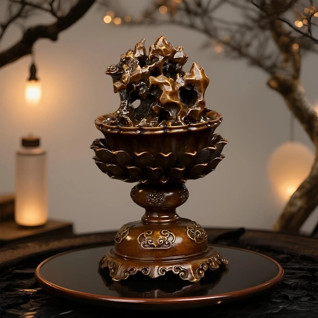 李迎春手工非遗铜香炉 青烟供养玉玲珑熏炉 苏工纯铜精炼失蜡铸造