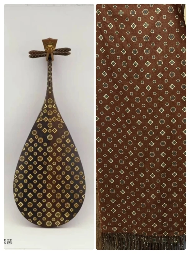 时春居汉服配饰披肩围巾唐《宝相花围巾》