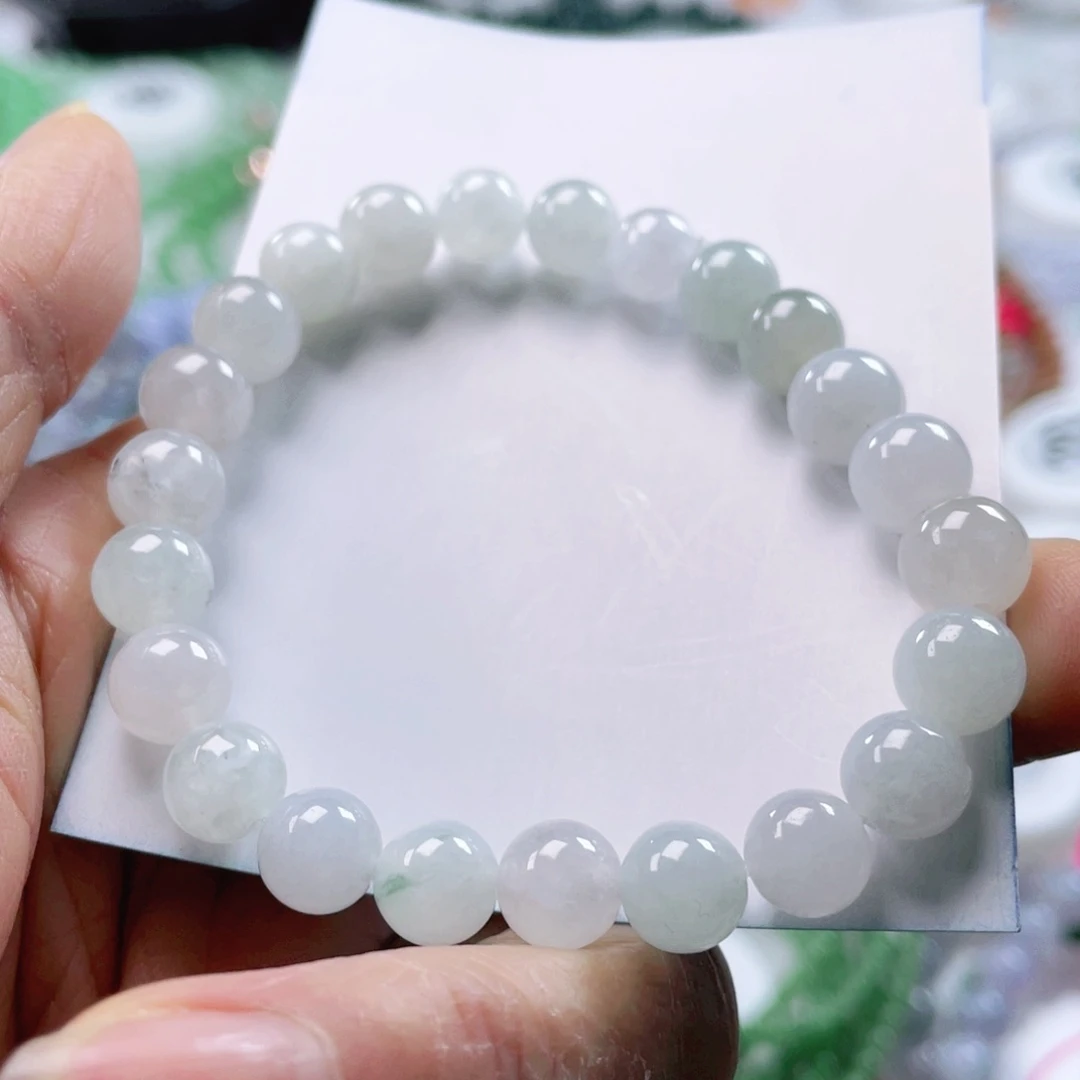 翡翠戒指未镶嵌天然翡翠手串8mm