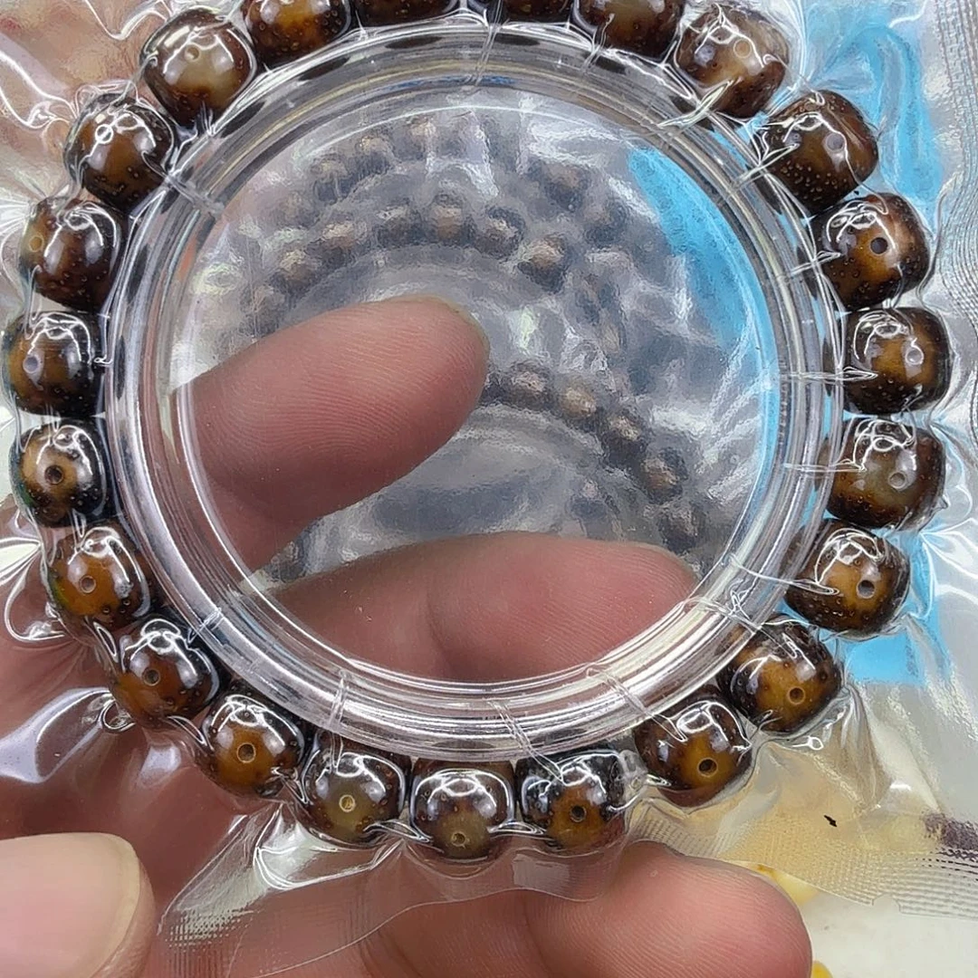 手串星月菩提16高端糯冰胡皮星月菩提单圈10