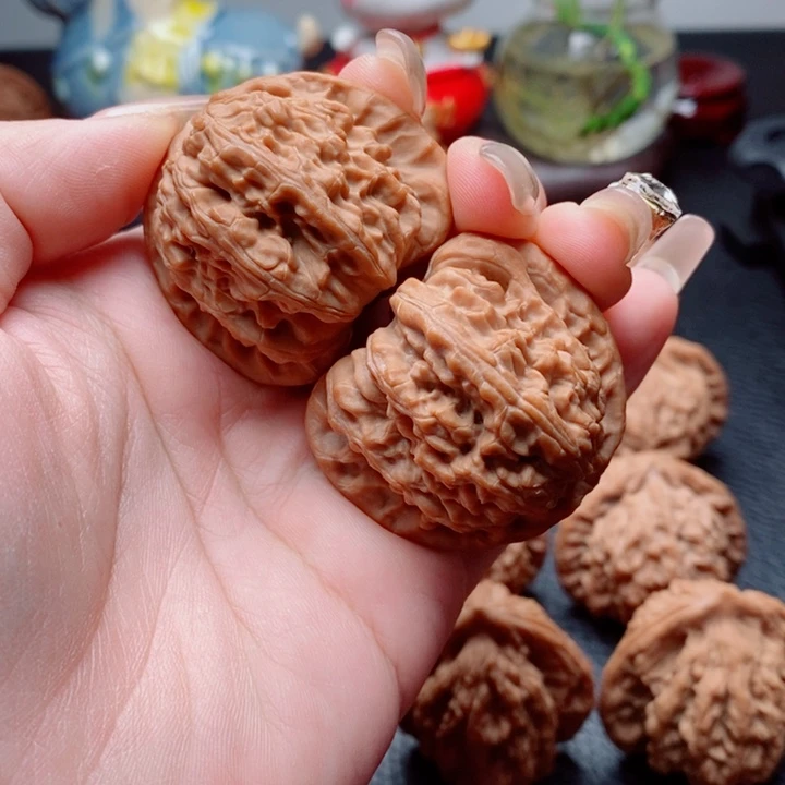 把件文玩核桃白狮子41